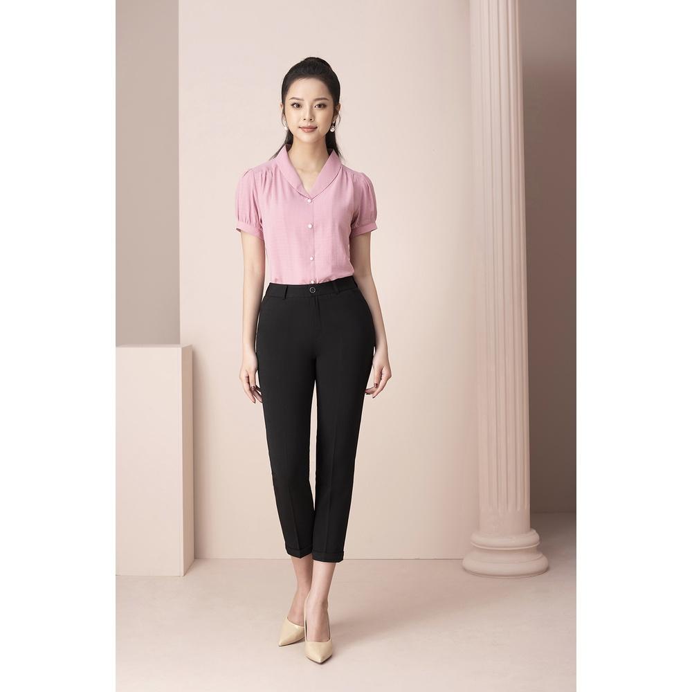 Áo Sơ Mi Nữ LUPERI LFSM1209 Kiểu Dáng Suông Vừa, Tay Phồng Điệu Đà, Chất Liệu Lụa Hàn Cao Cấp