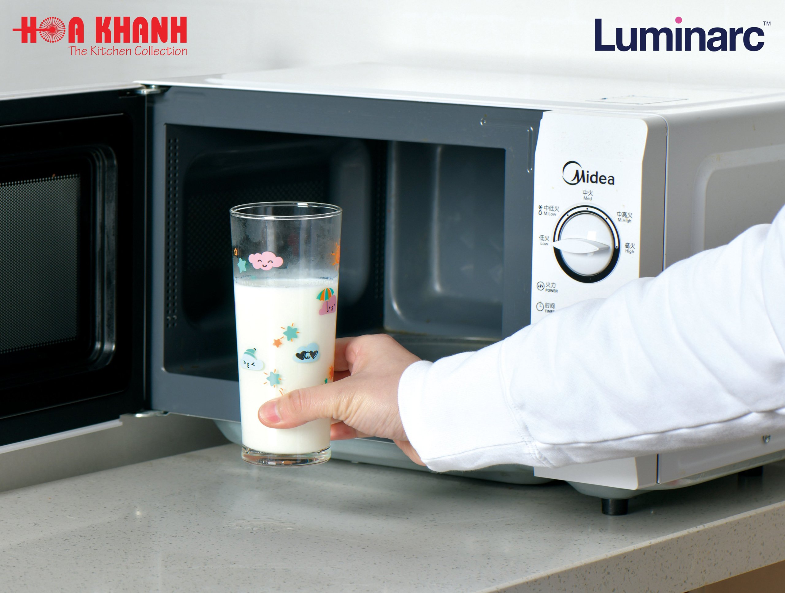 Ly Thủy Tinh Đổi Màu Có Nắp Luminarc Lille Scale Unicorn 425ml - Q3810