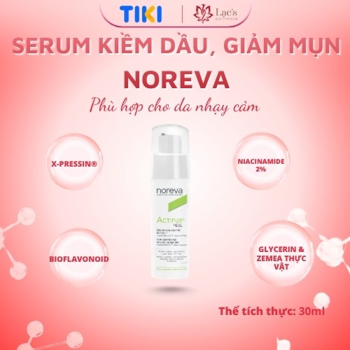 Serum kiềm dầu giảm mụn Noreva actipur peel Concentrated Serum 30mL