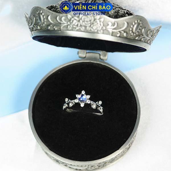 Nhẫn bạc nữ đá mặt trăng chất liệu bạc 925 thời trang phụ kiện trang sức nữ thương hiệu Viễn Chí Bảo N400719