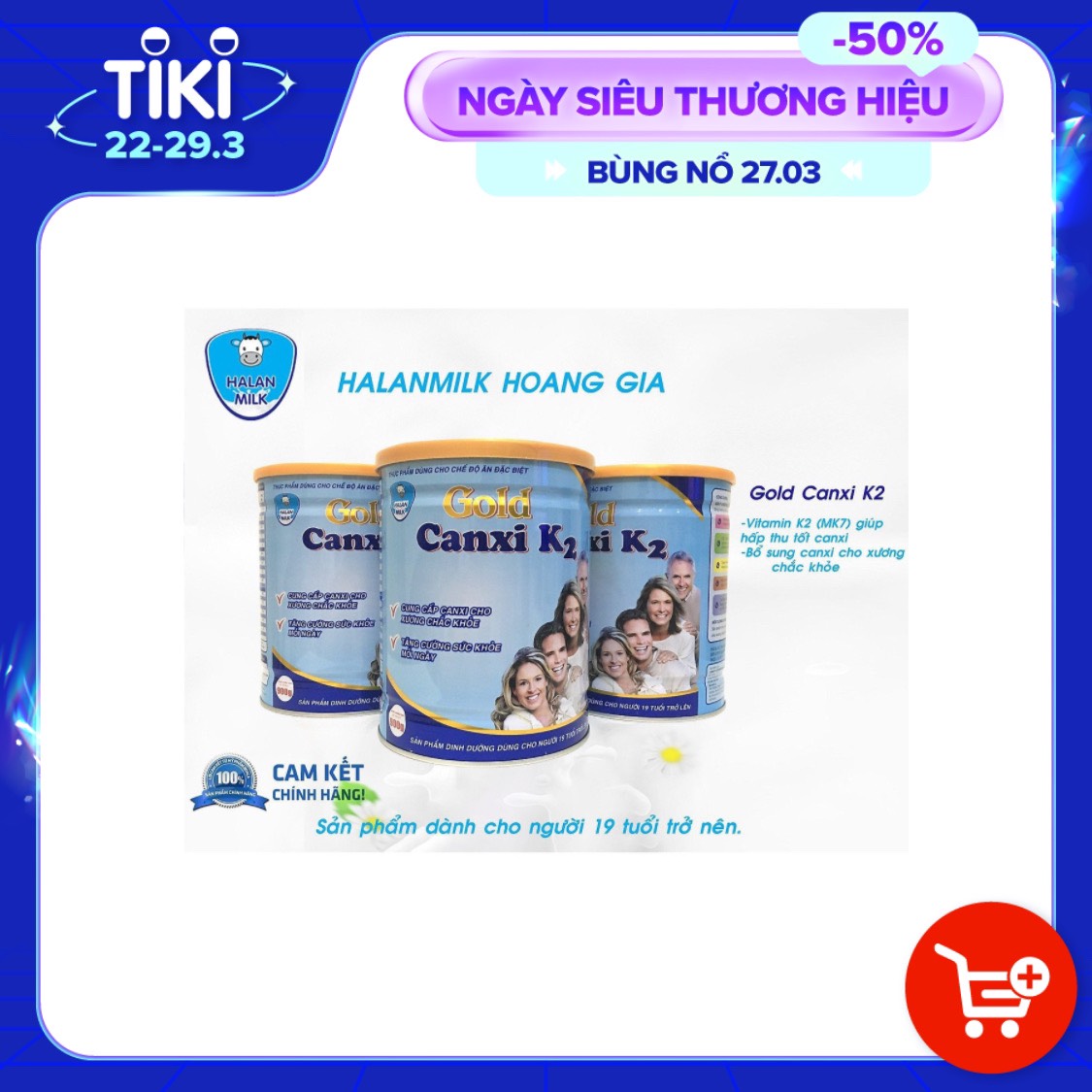 Sữa UtiMilk Canxi Gold 900g -VietNam24h - Cung cấp Canxi cho xương chắc khỏe, Tăng cường sức khỏe mỗi ngày