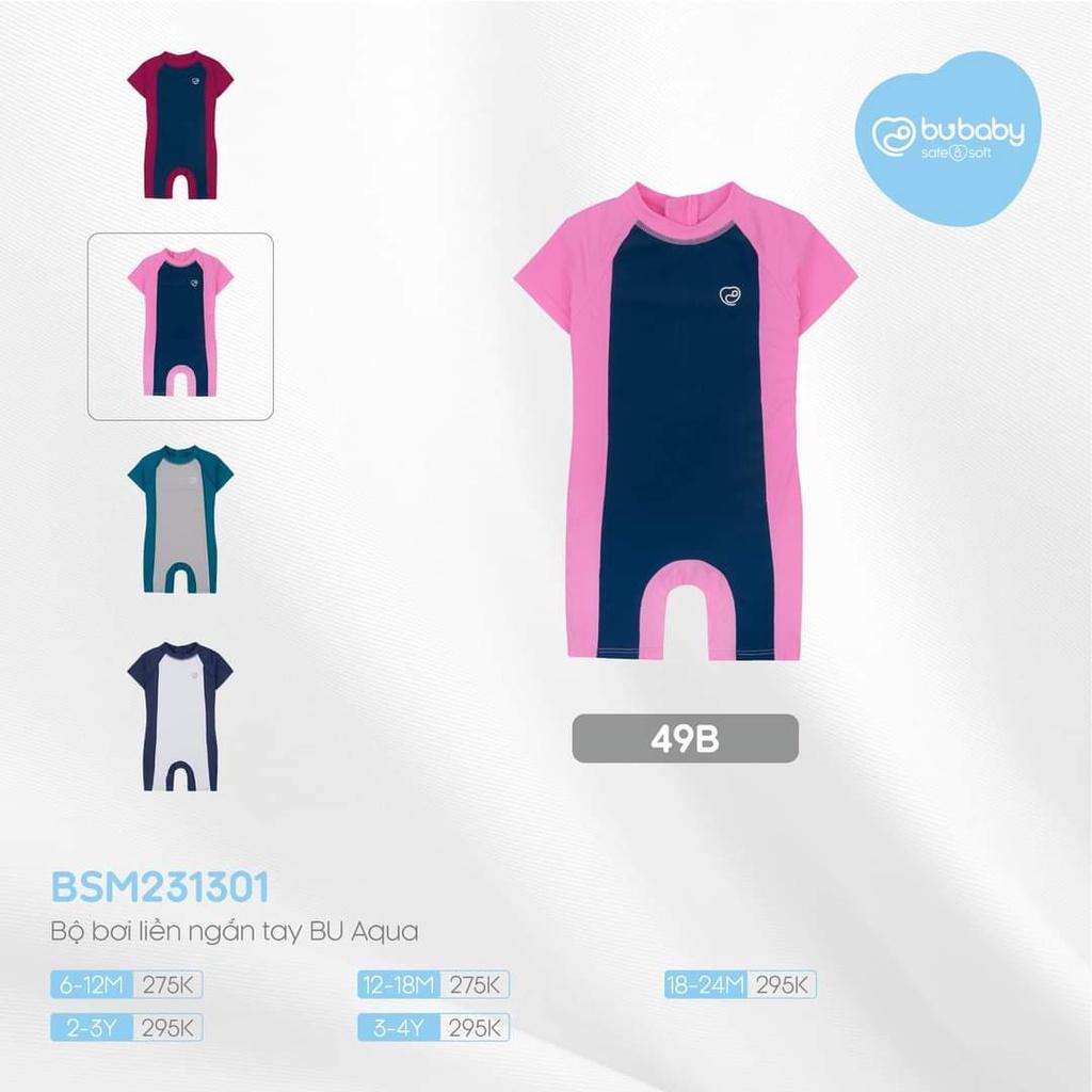 Bộ bơi liền ngắn tay Bu baby cho bé 6 tháng đến 4 tuổi
