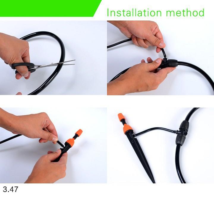 Bộ Kit Tưới Cây Tưới Phun Sương Và Nhỏ Giọt Cho Chậu Cây Ban Công