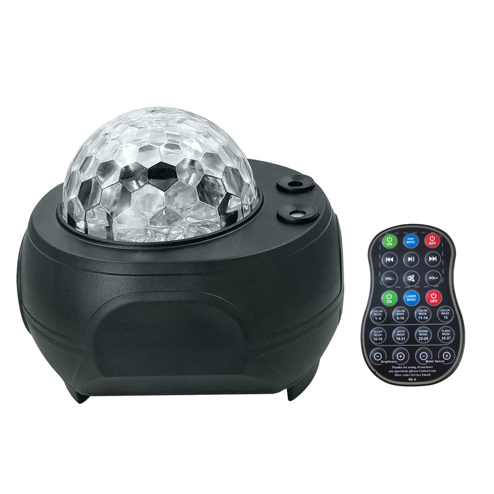 Projection Lamp New Style Child Fantasy Star Light Projector Music Atmosphere Rotate Water Pattern Projection Lamp