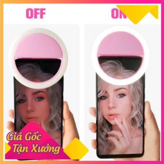 Đèn Led Selfie Chụp Hình Kẹp Điện Thoại Dùng Pin Sạc  TP'S