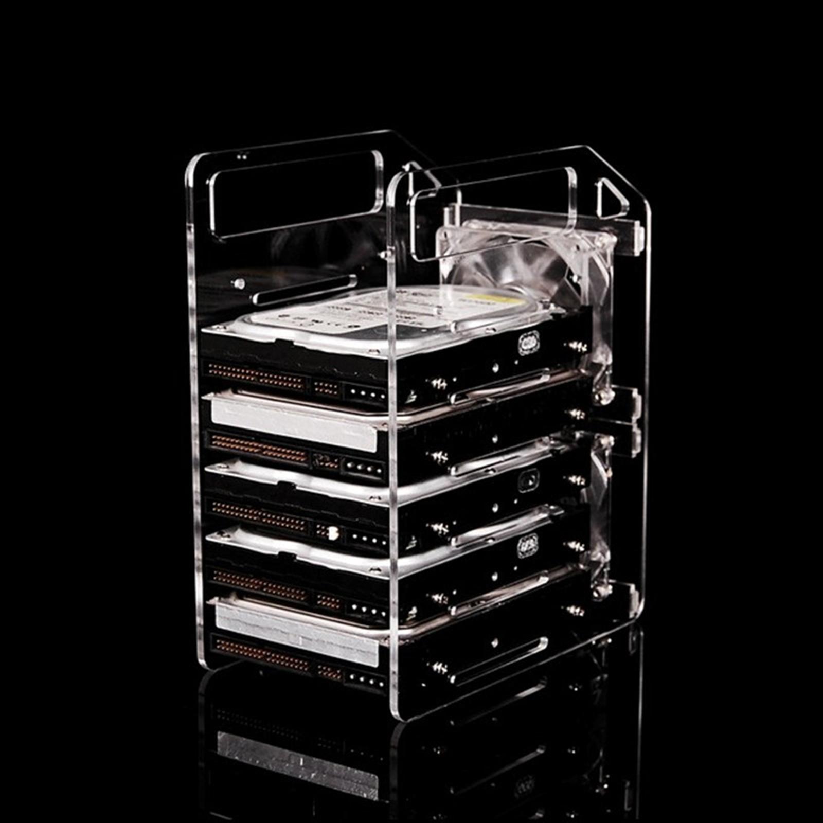 DIY 3.5inch Acrylic Hard Drive Bracket Accessories for HDD SSD