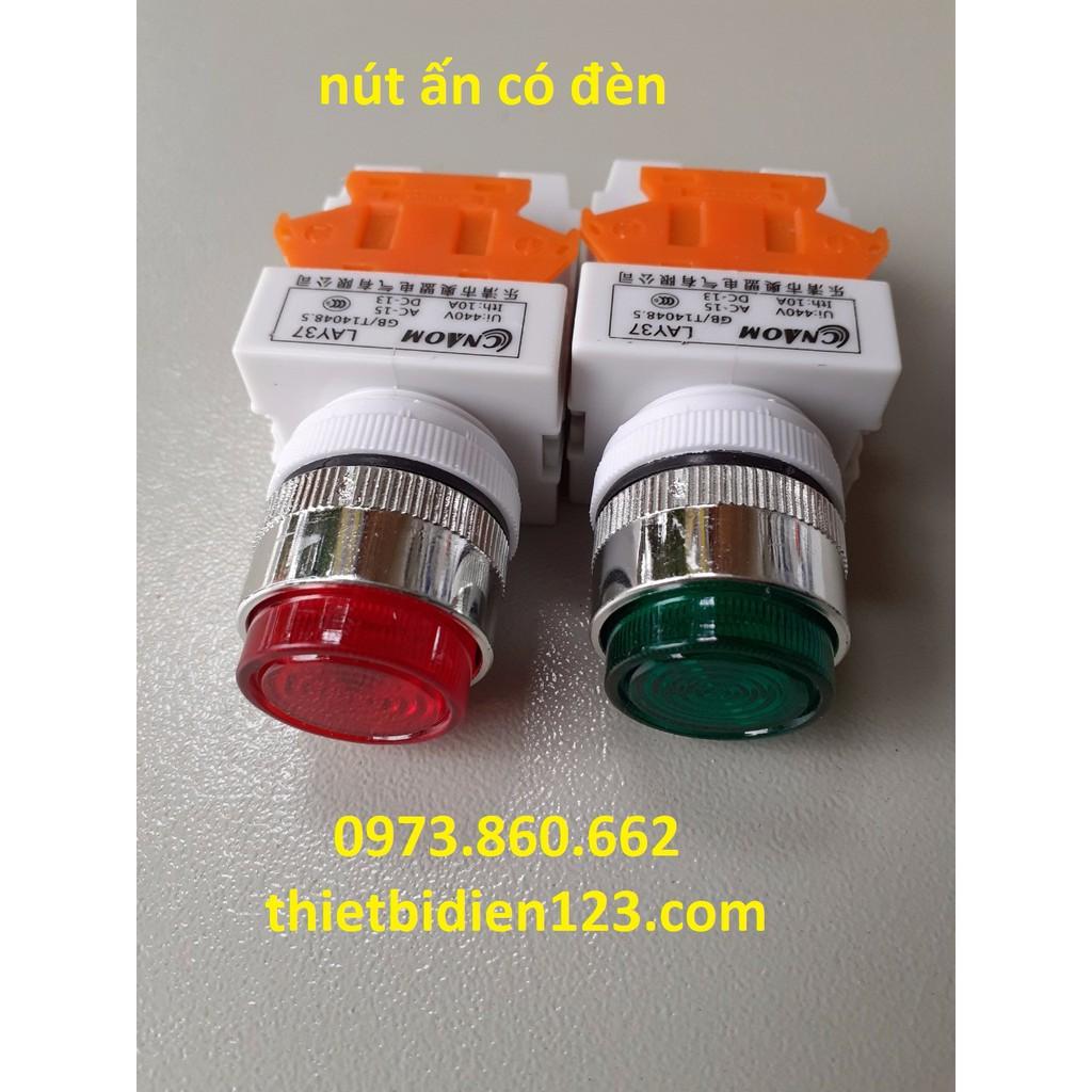 Nút ấn có đèn phi 22 LA37 220V