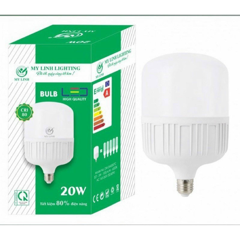 BÓNG ĐÈN LED 30W TRỤ XANH.