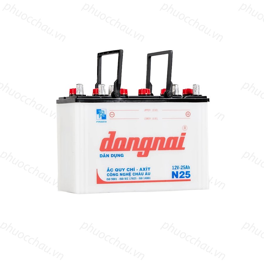 Bình Ắc Quy 12V-25Ah, Ắc Quy Thắp Sáng Dongnai N25