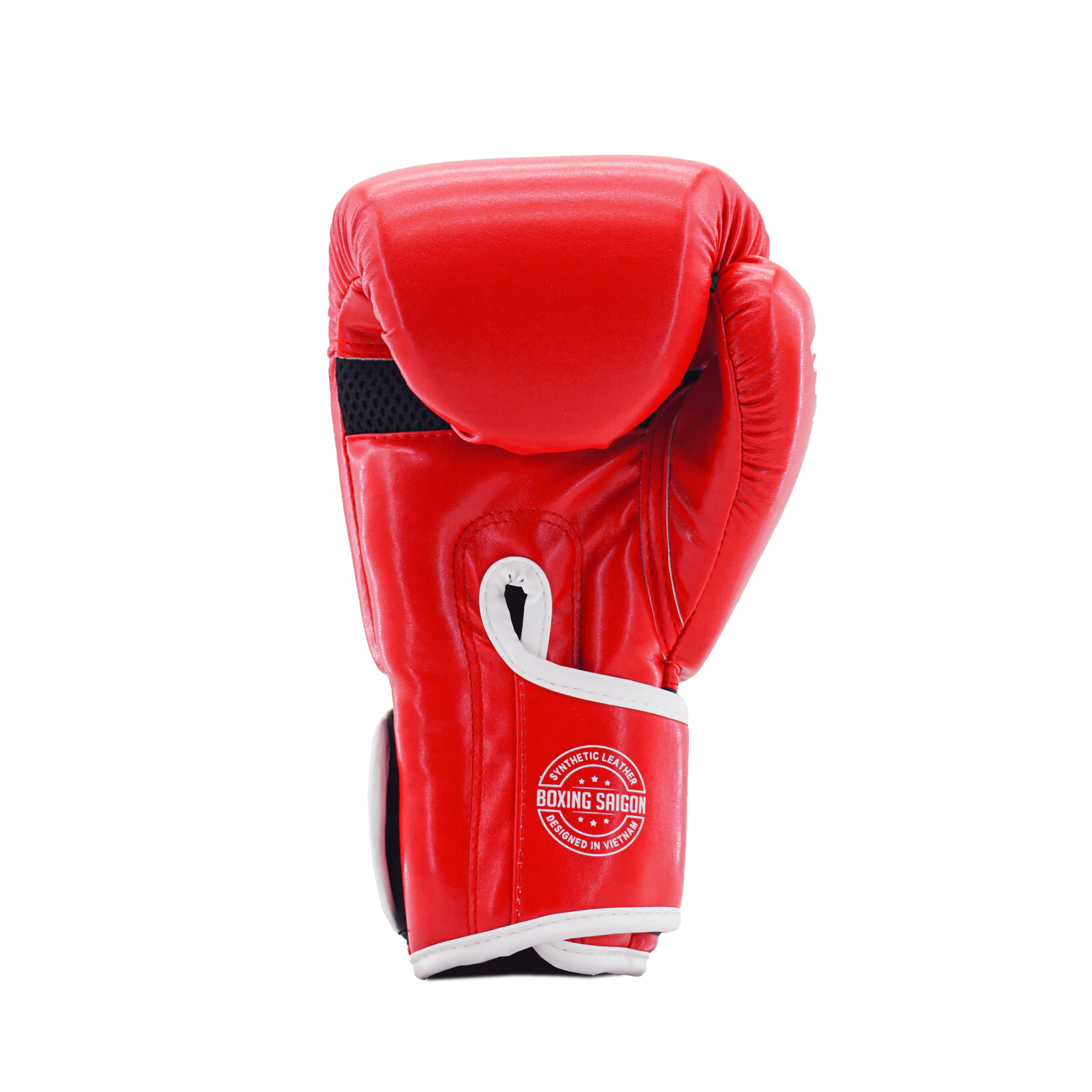 Combo Găng Tay Boxing Saigon + Băng Tay 4m5 (tặng túi rút) - Đỏ