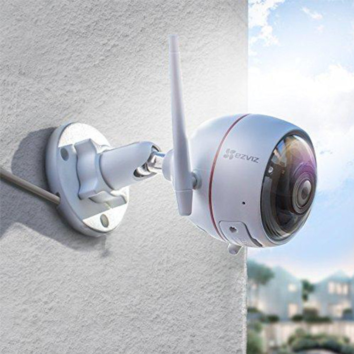 Camera IP Wifi ngoài trời EZVIZ C3W 1MP 720P (CS-CV310-A0-3B1WFR) - Kèm thẻ nhớ NETAC 64GB - Hàng Chính Hãng