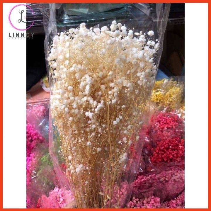 Hoa giả, hoa baby khô bó 60gr, 120gr