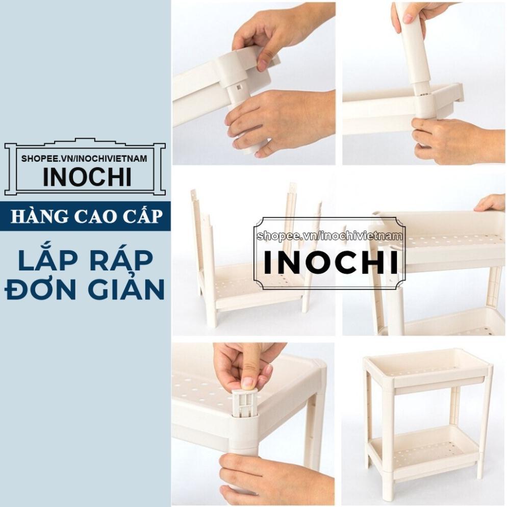 Kệ 2 Tầng inochi SALE Kệ để đồ Đa Năng nhà tắm Nhựa Dùng Để Đựng Gia Vị Nhà Bếp thông minh Cao Cấp Nhật Bản KE001