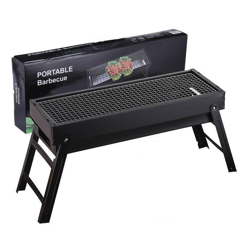 Bếp Nướng Than BBQ Ngoài Trời Loại Dài 61x23x35cm