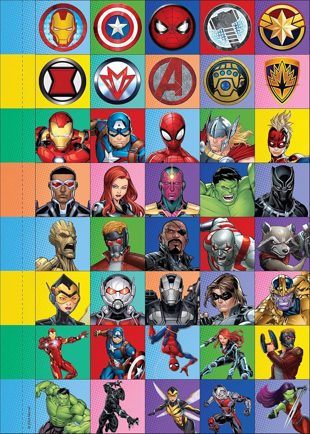 Sách ngoại văn: Look And Find Sticker Book Marvel Heroes And Villains