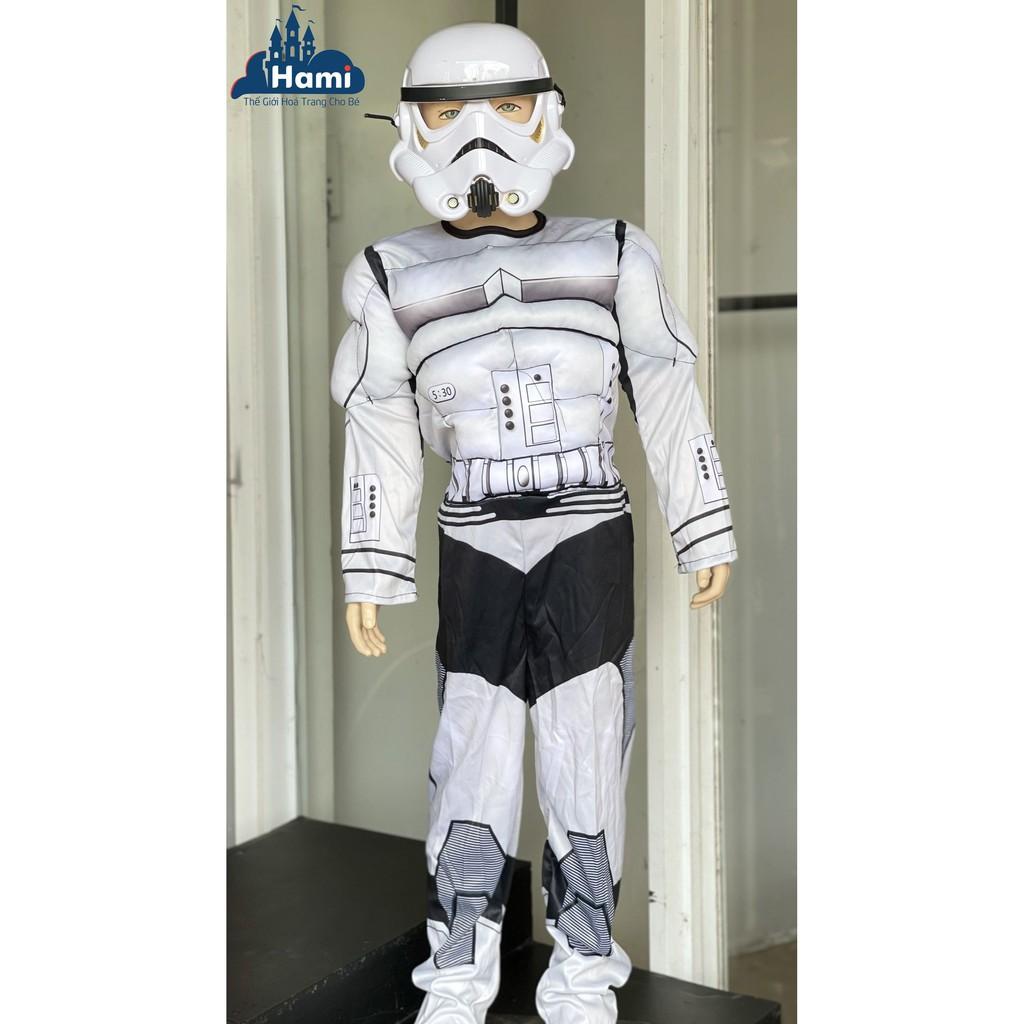 Hóa Trang Chiến Tranh Giữa Các Vì Sao Star Wars Độn Cơ Bắp Kèm Mặt Nạ Cho Bé