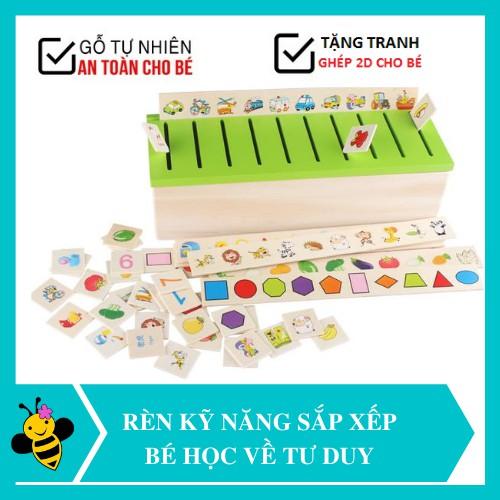 Bộ đồ chơi bằng gỗ BỘ ĐỒ CHƠI BẰNG GỖ THẢ HÌNH THEO CHỦ ĐỀ