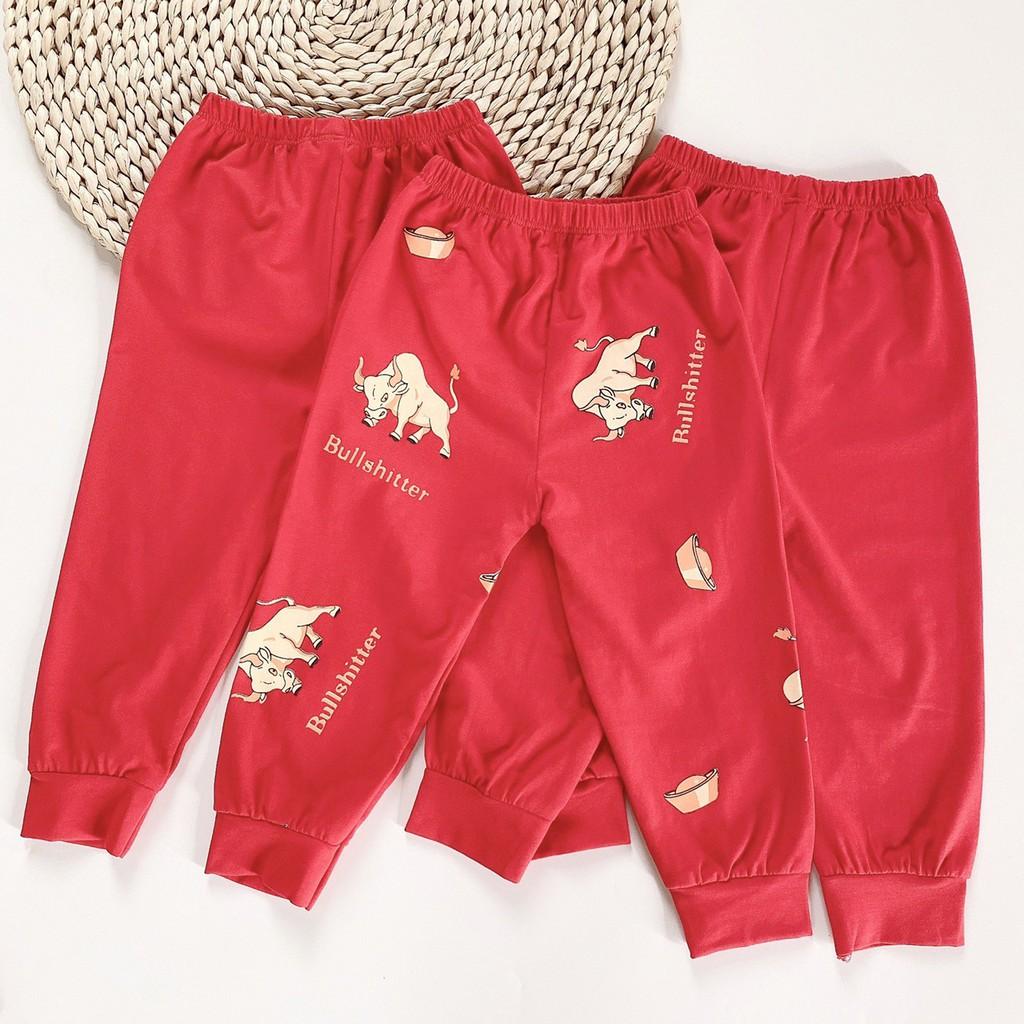 Bộ dài tay cotton cao cấp 100% Miky m0m họa tiết trâu cho bé trai bé gái
