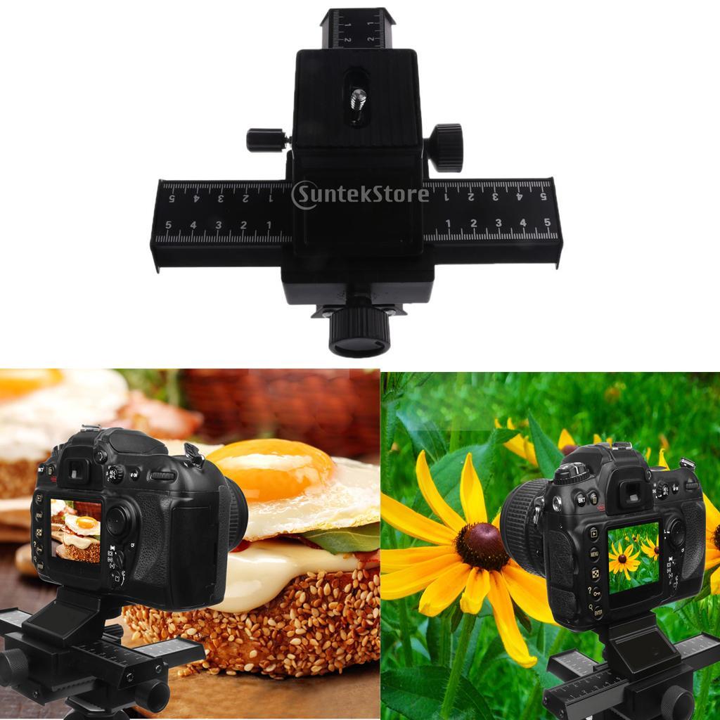 4-Way Macro Focusing Focus Rail Slider Slide for Pentax Olympus DSLR DV