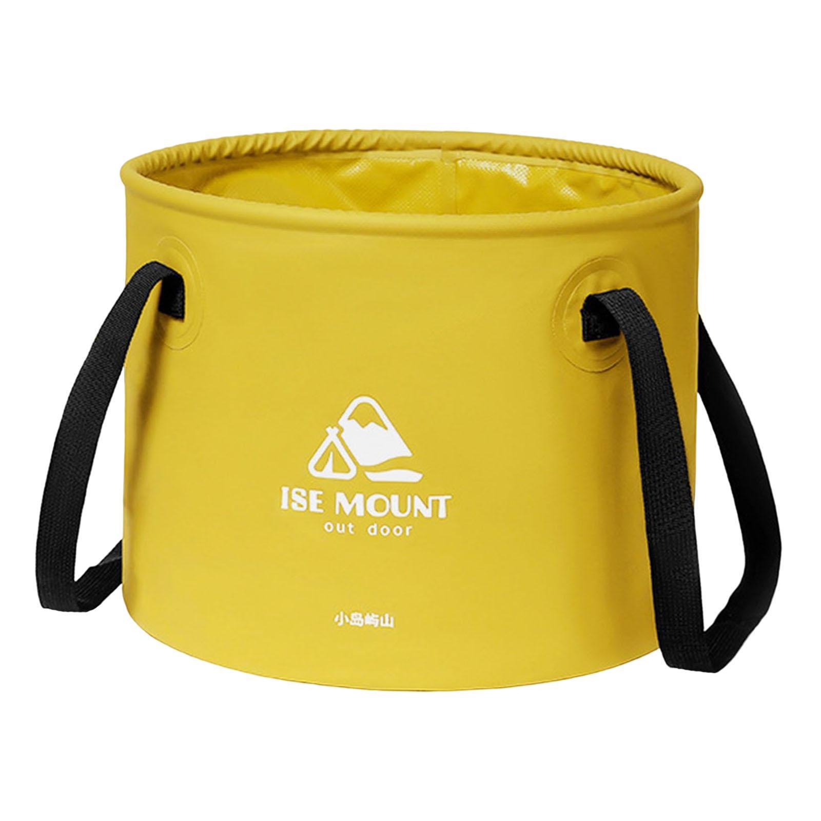 Round Collapsible Bucket 10L Water Container Durable Multifunction for Car Washing