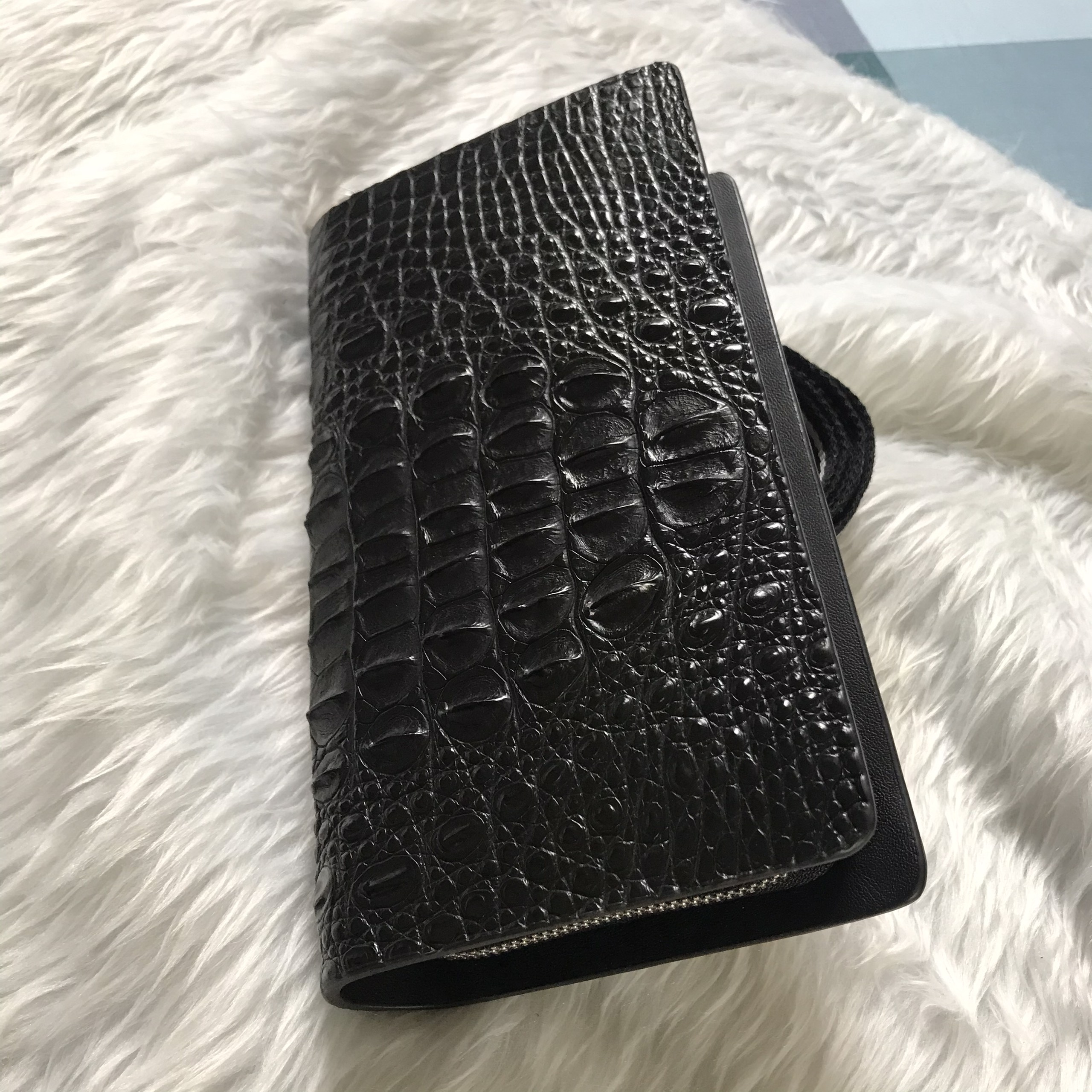 VÍ CẦM TAY DA CÁ SẤU FULLBOX