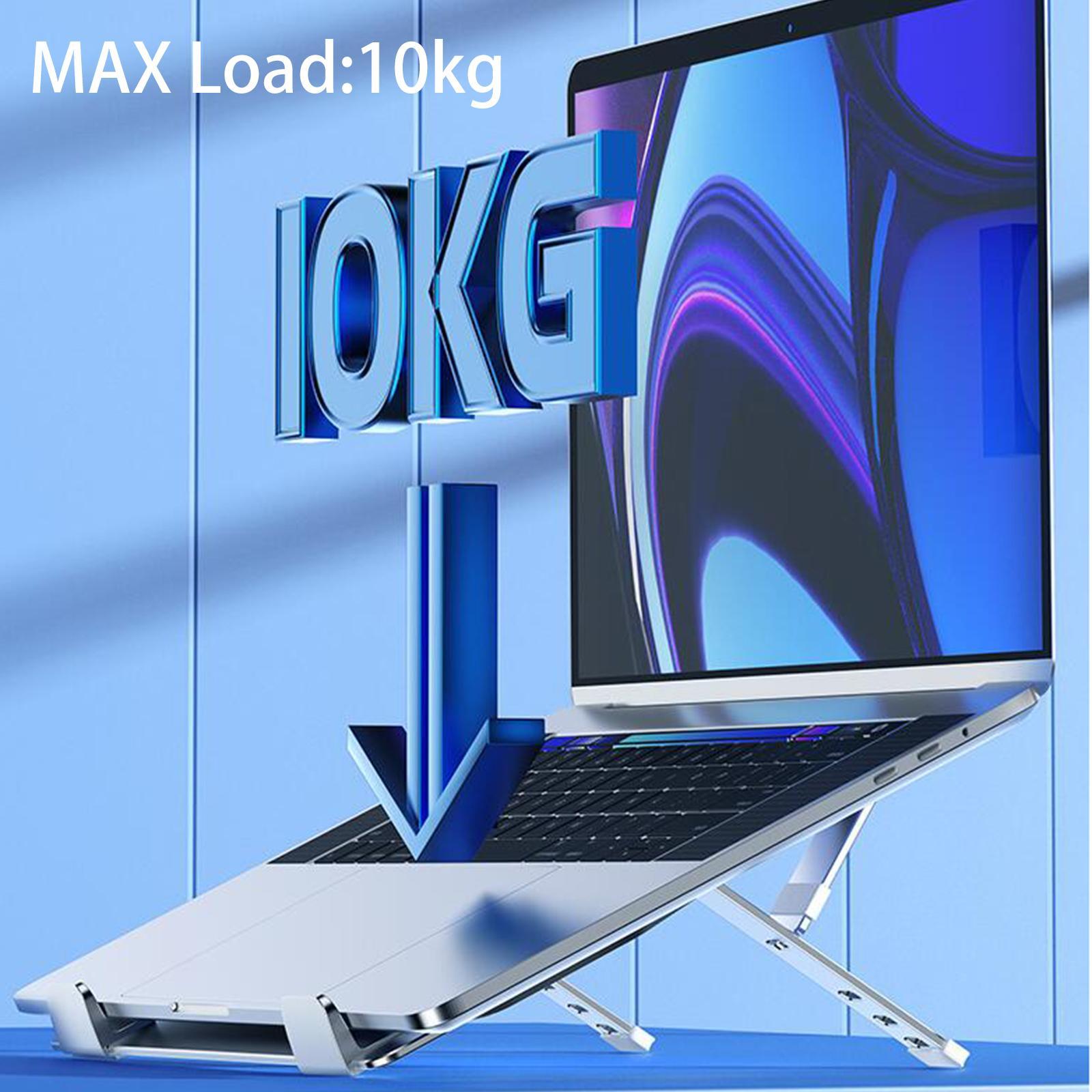 Laptop Stand with Cooling Fan Notebook Riser Aluminum Alloy for Notebook