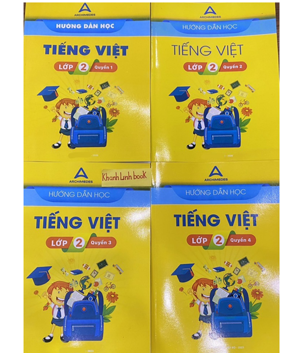 Sách - Combo 4 cuốn Hướng dẫn học tiếng việt lớp 2