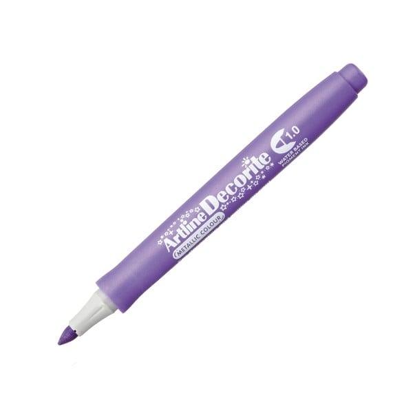 Bút Vẽ Màu Nổi - Metallic Artline Decorite 1.0mm (EDFM-1 METALLIC PURPLE)