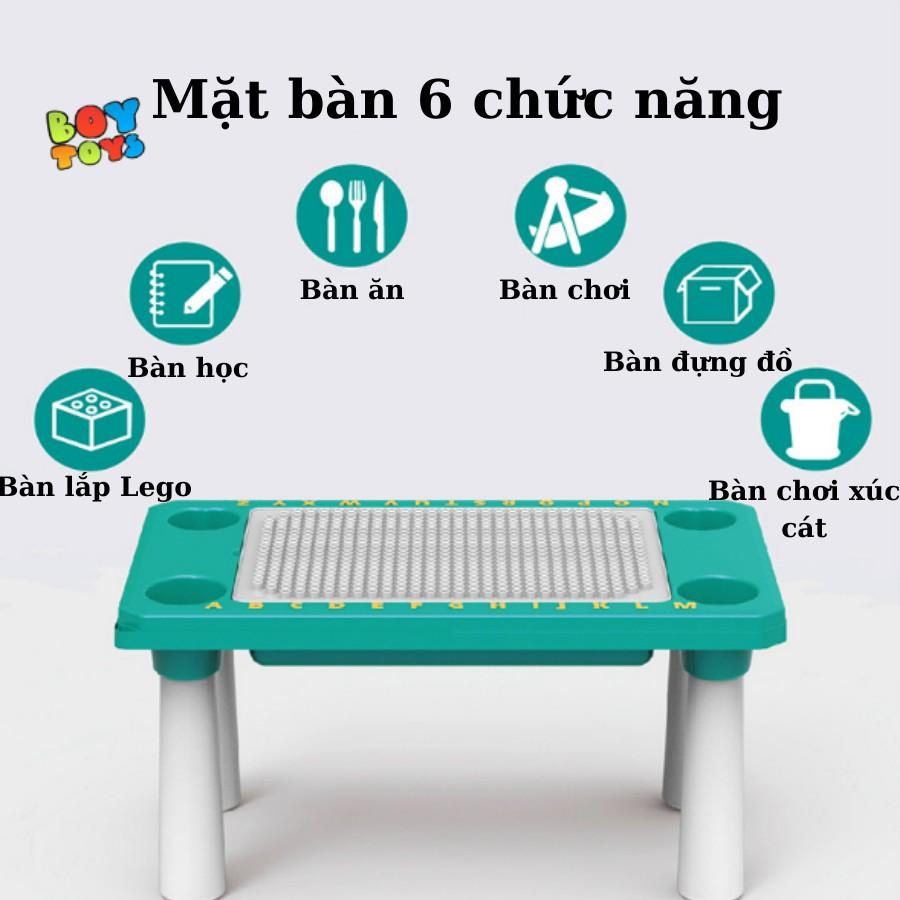 Bàn chơi lego xếp hình lắp ráp đa năng cho bé thỏa sức sáng tạo (Learn Building Blocks)