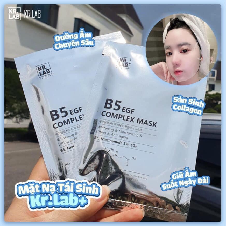 Combo 10 miếng Mặt nạ Mask B5 kr.lab B5 niacinamide EGF complex mask giúp cấp ẩm dưỡng trắng phục hồi da