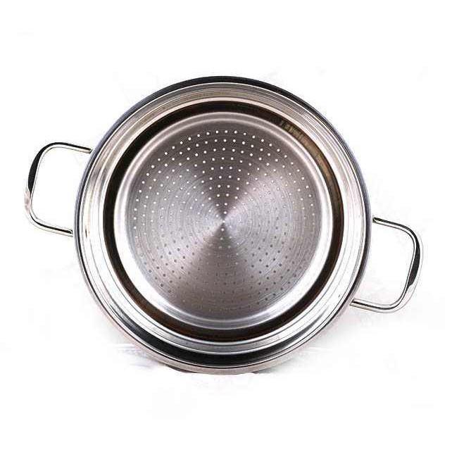 Xửng Hấp Inox 2 Quai 24cm