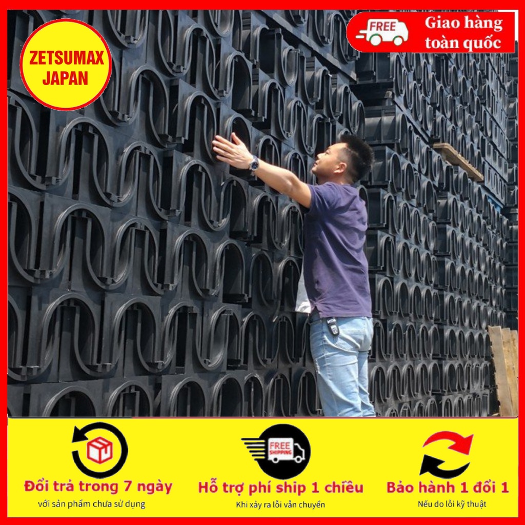 Rãnh Thoát Nước, Cống Thoát Nước Zetsumax -Japan Nhựa Hdpe Độ Bền Cao Chống Ăn Mòn Kích Thước 300 x 300 x 1000m