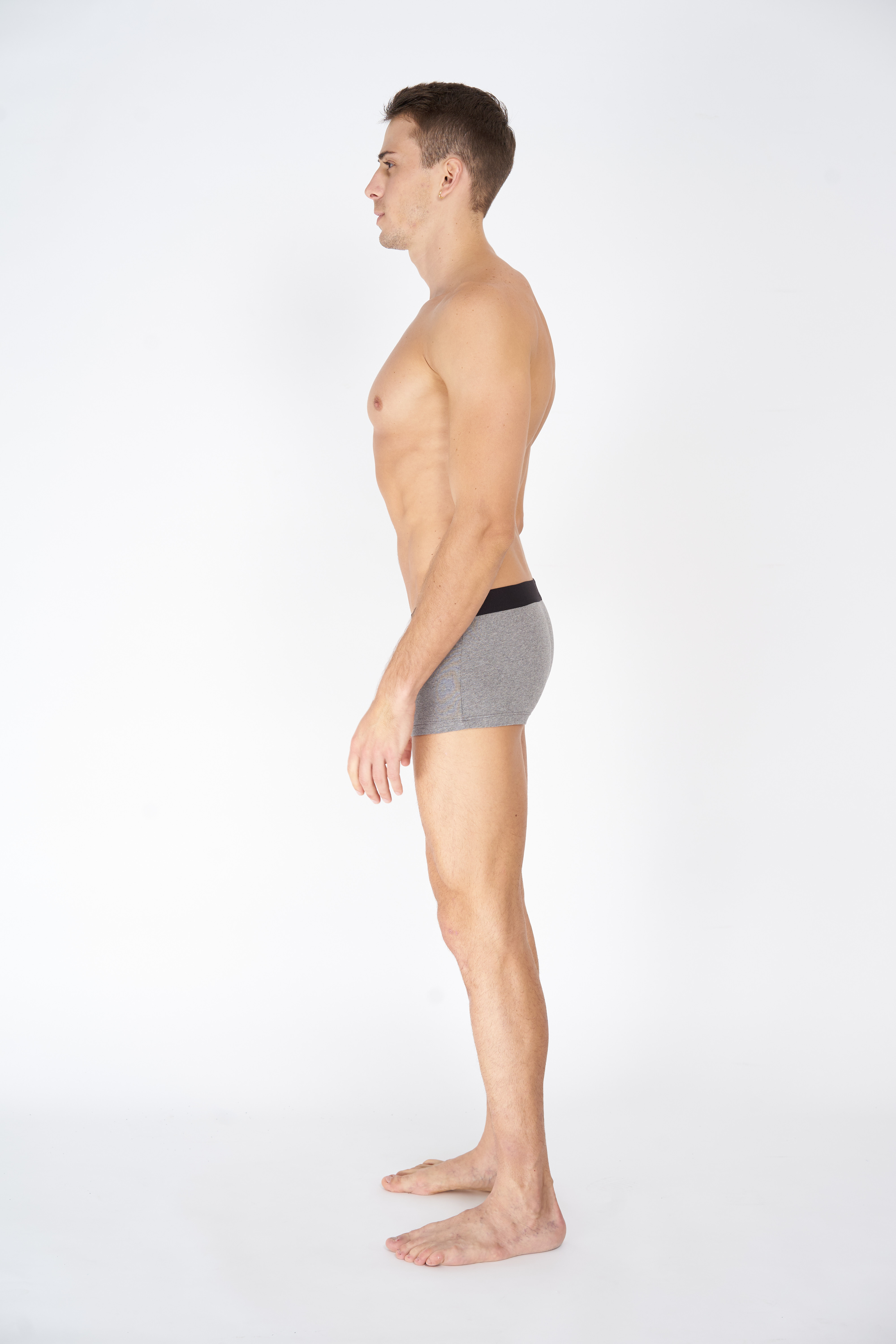 Quần lót boxer nam văn phòng Hunk Xperience phối màu đen xám