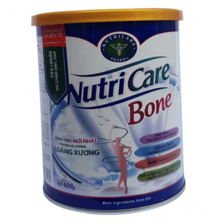 Sữa bột Nutricare Bone phòng loãng xương cải thiện xương khớp (400g, 900g)