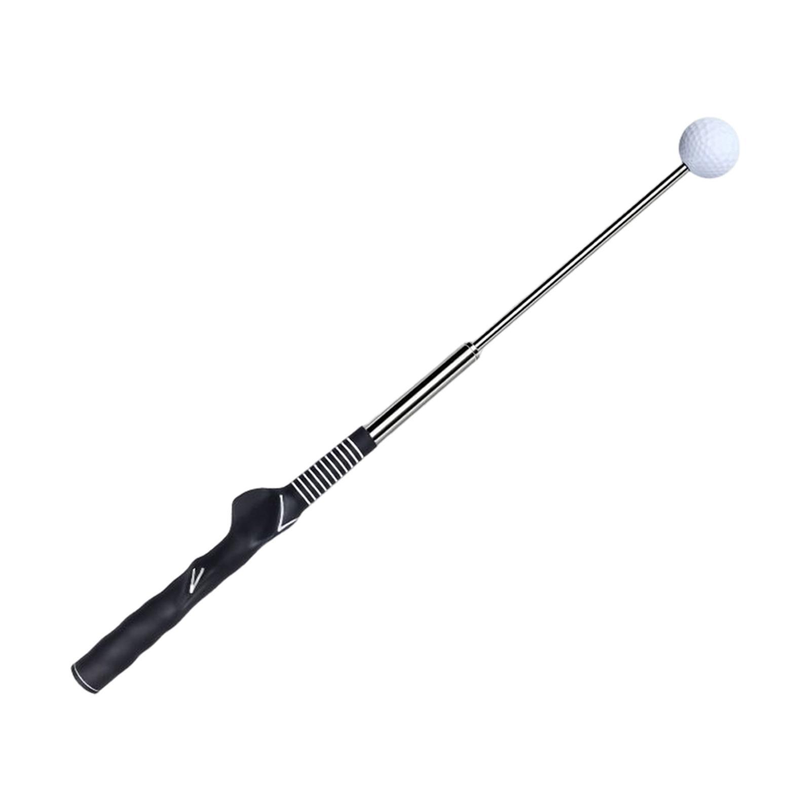 Telescopic Warm up Stick Practice Golf Swing Trainer Aid for Flexibility