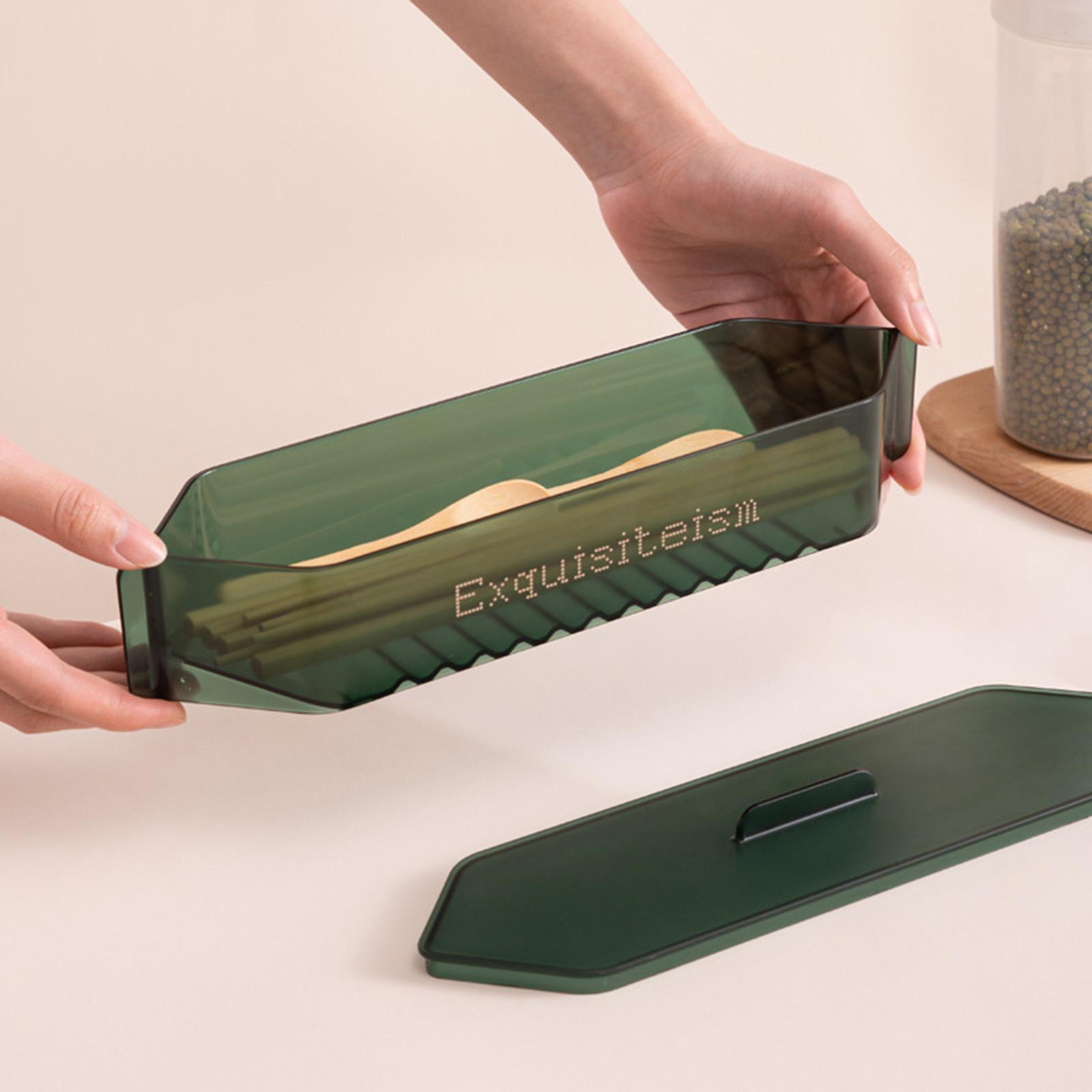 Creative Chopsticks Storage Box Tableware Drainable Punch-free Kitchen Tools