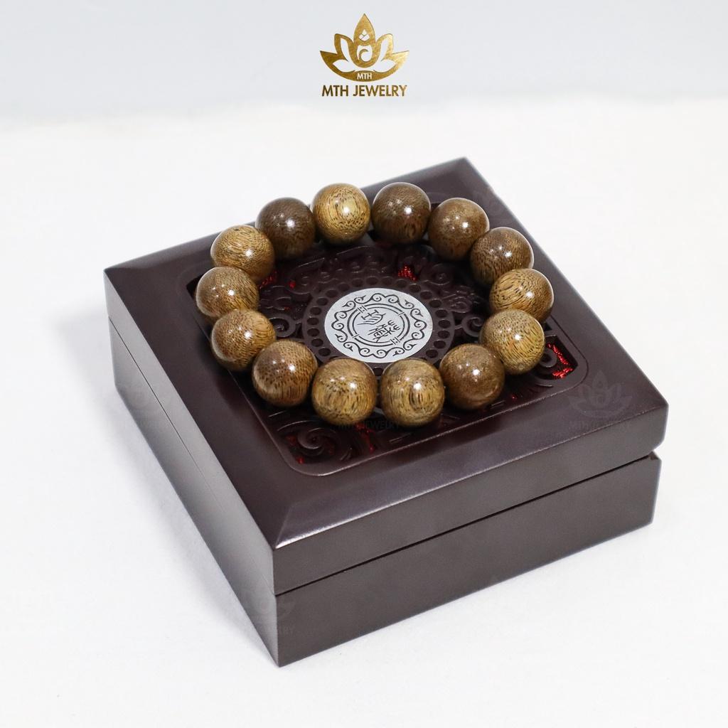 Vòng Tay Trầm Hương Hạt Tròn Đơn Size 16mm