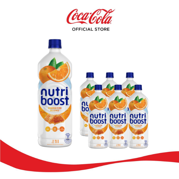 Lốc 6 Chai Sữa Nutri Boost Hương Cam Chai 1L Sale 4.4 Coca-Cola Official Store