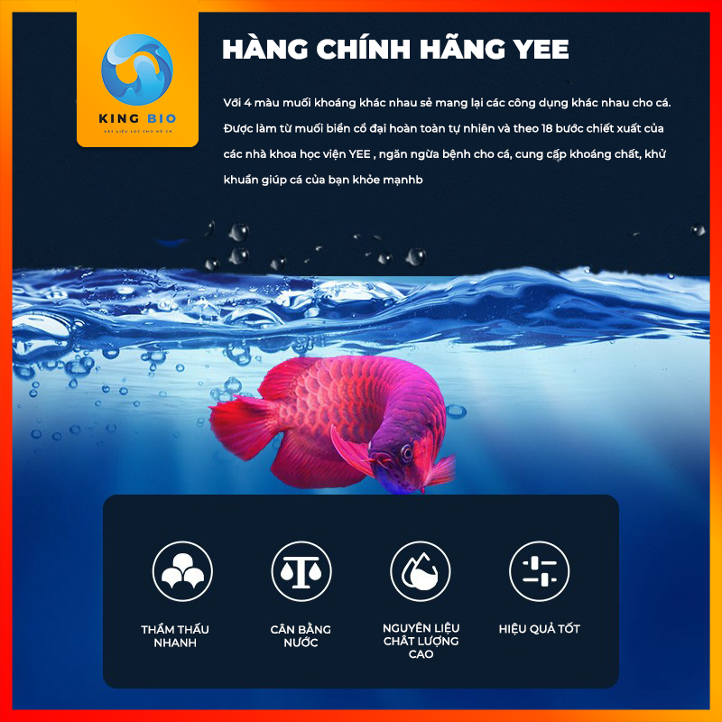 Muối khoáng viên nén Yee bịch 500g - tăng cường sức đề kháng, phòng bệnh cho cá cảnh