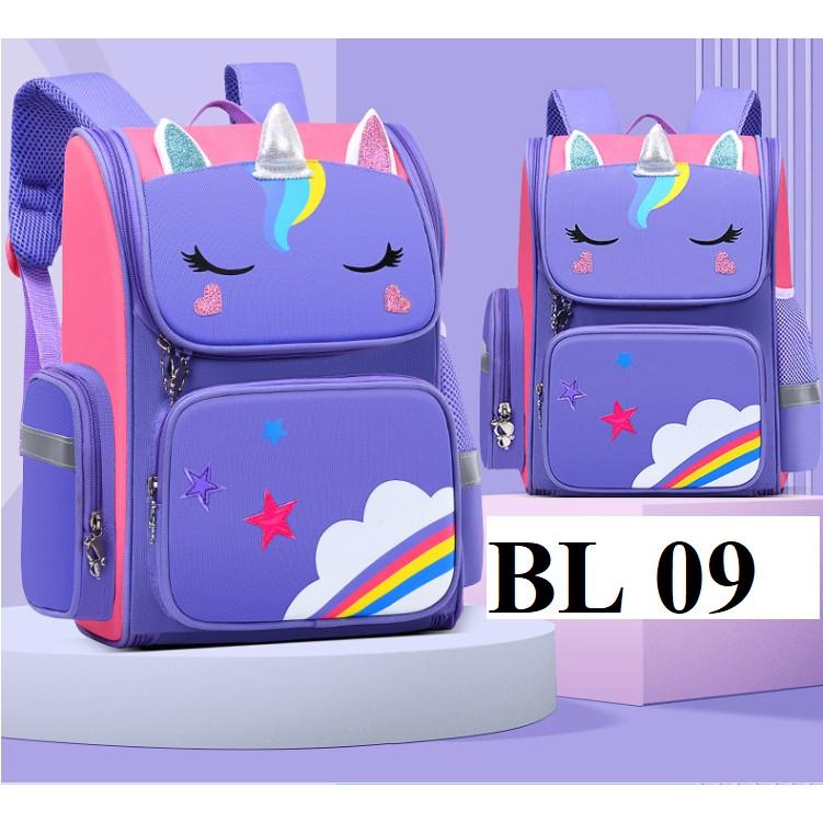 Balo chống gù ngựa pony tím bản 2021