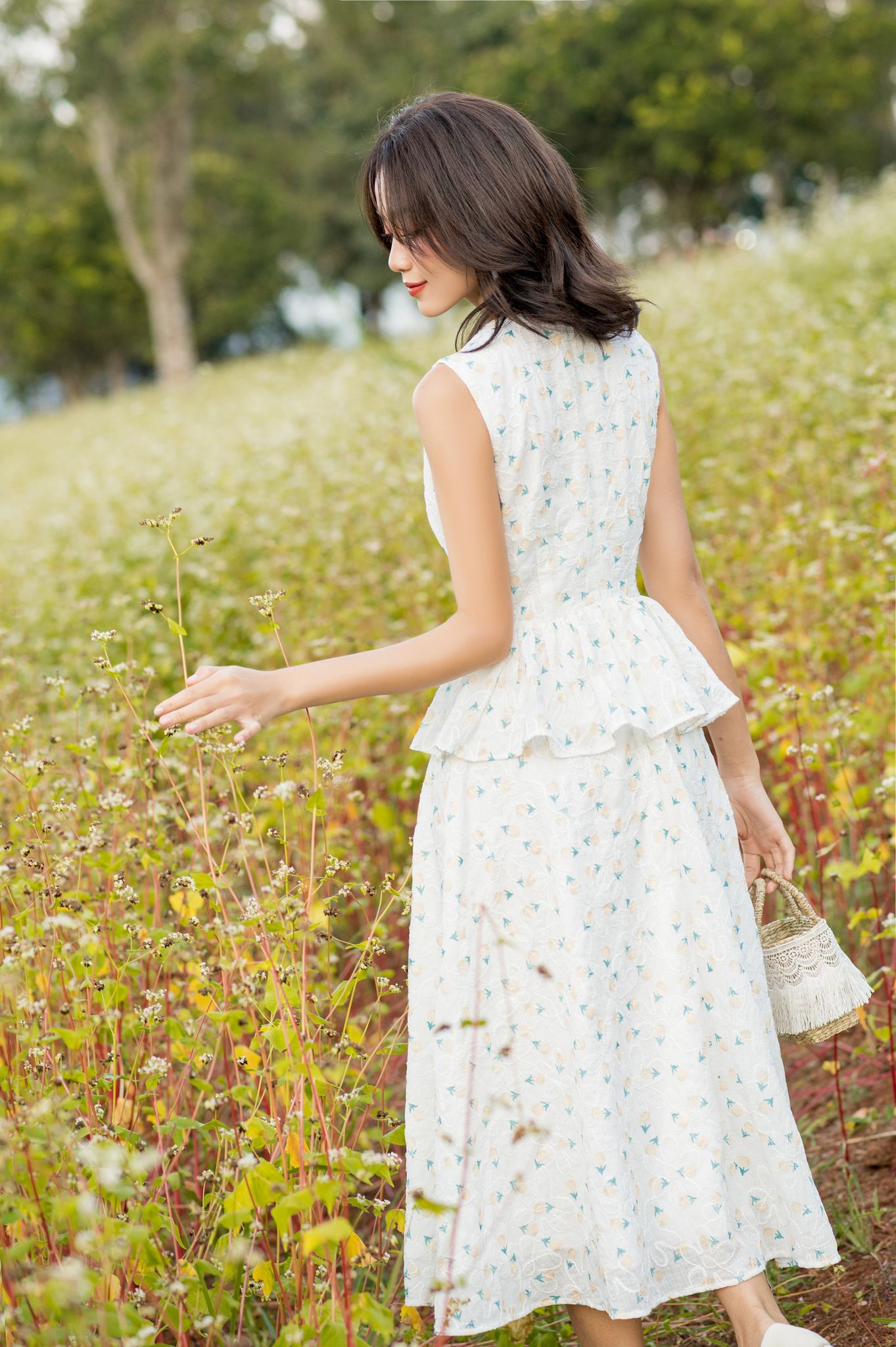 OLV - Đầm Diagonal Ruffle Dress