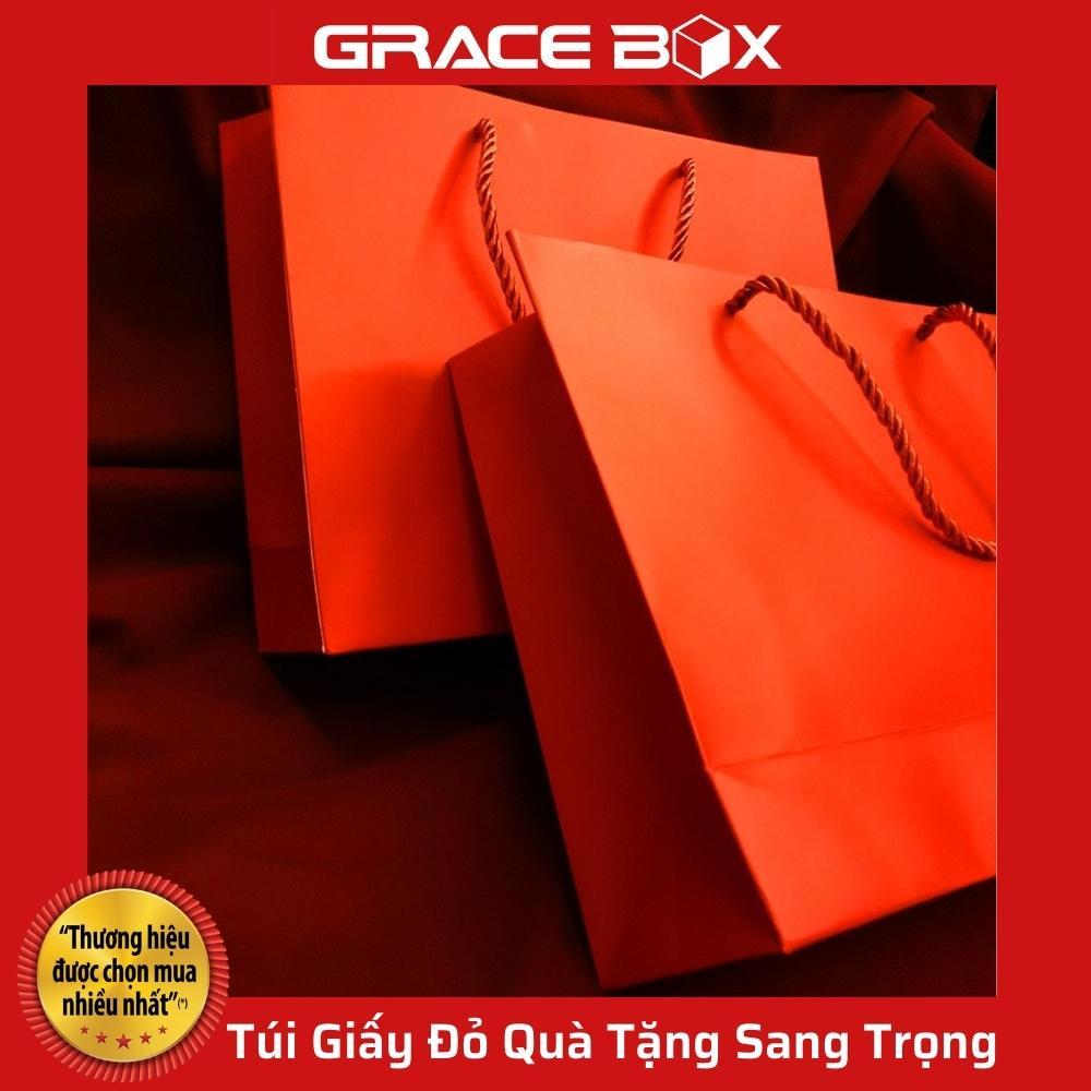 Túi Giấy Đỏ Quà Tặng Sang Trọng Dành Cho Các Dịp Lễ Tết - Siêu Thị Bao Bì Grace Box