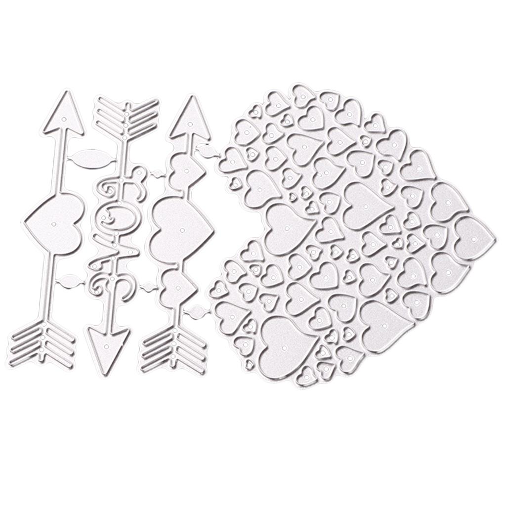 Heart Metal Cutting Dies Stencil Scrapbook Paper Card Craft Embossing Tool