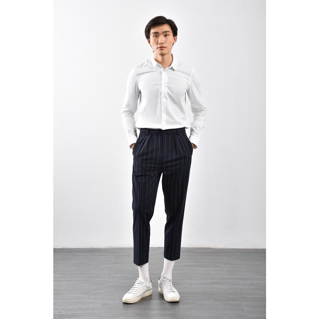 Áo sơ mi tay dài, cổ SMALL. SLIM FIT form - Routine 10S21SHL002