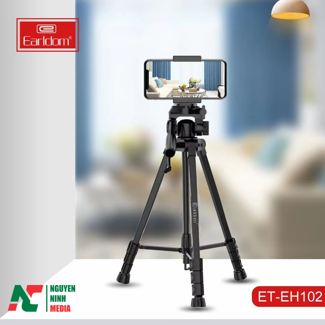 Tripod Máy Ảnh 3 Chân Cao Cấp Earldom ET- EH102 - Hàng Chính Hãng