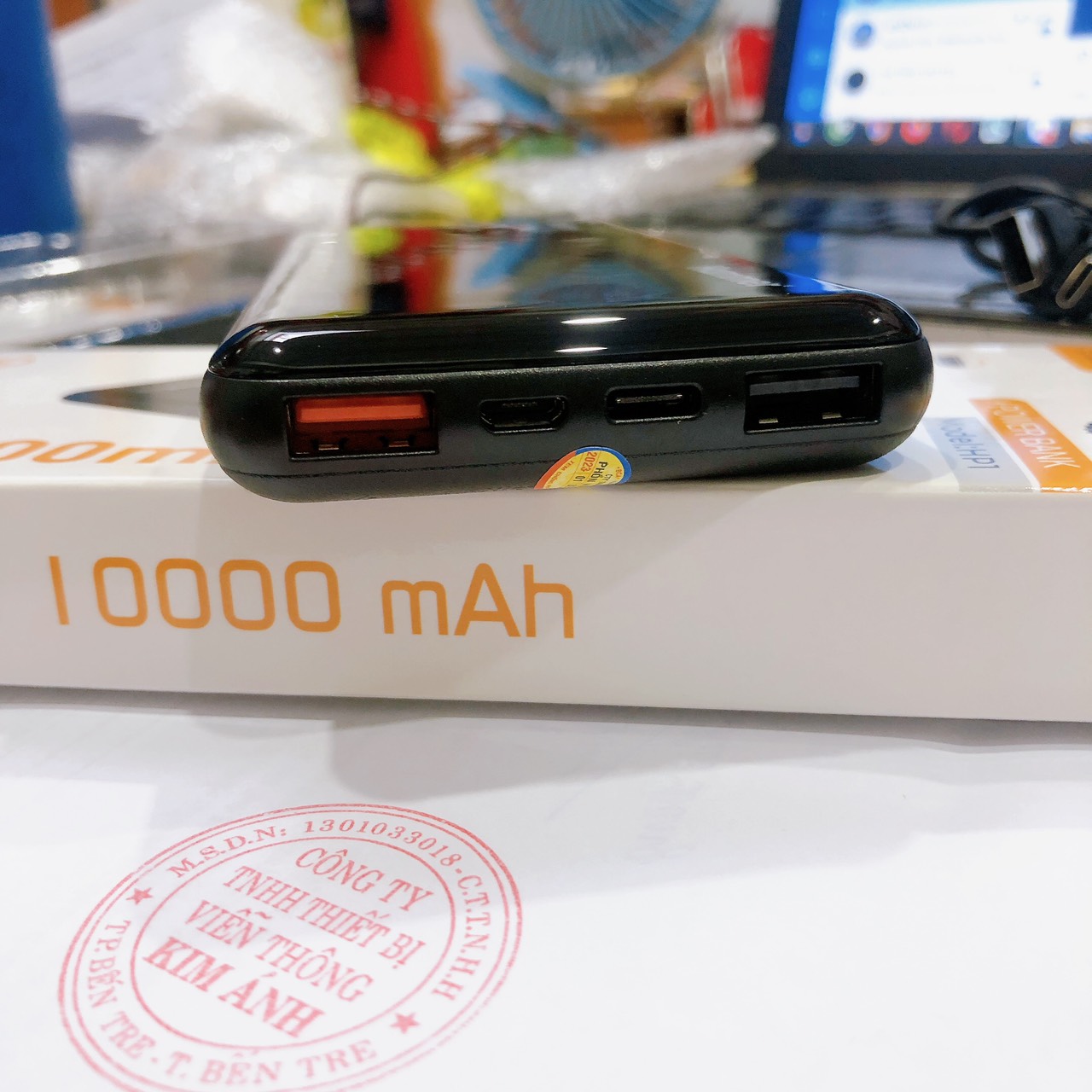 Pin sạc dự phòng Ham mer ( HP1 ) 10.000 mAh, sạc nhanh QC 3.0, PD 20w, màn hình LCD hiển thị pin, Hàng chính hãng