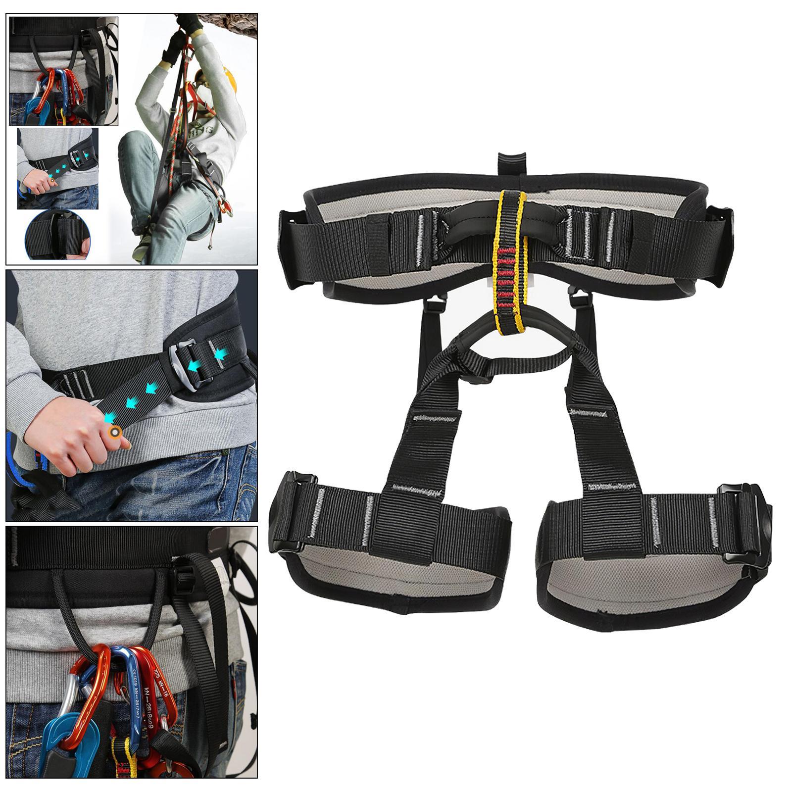 Outdoor Half Body Harness Rock Climbing Tree Rappelling Waist Belt