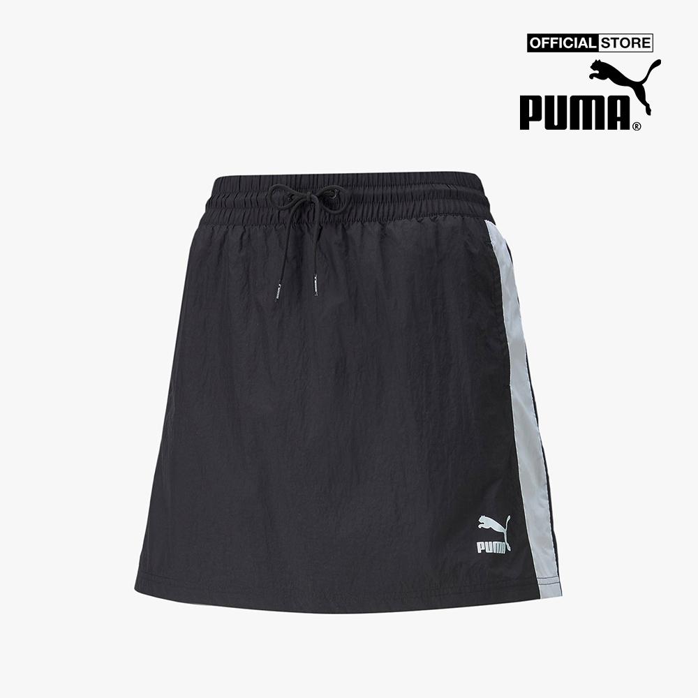 PUMA - Chân váy mini thể thao lưng thun T7 Woven 533523