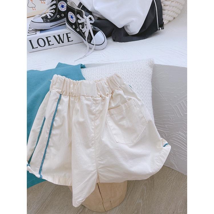 Bộ Quần Áo Bé Trai MOON HOUSE, Bộ Sát Nách Thêu Miệng Cười Phối Quần Viền Cho Bé Từ 6-28kg