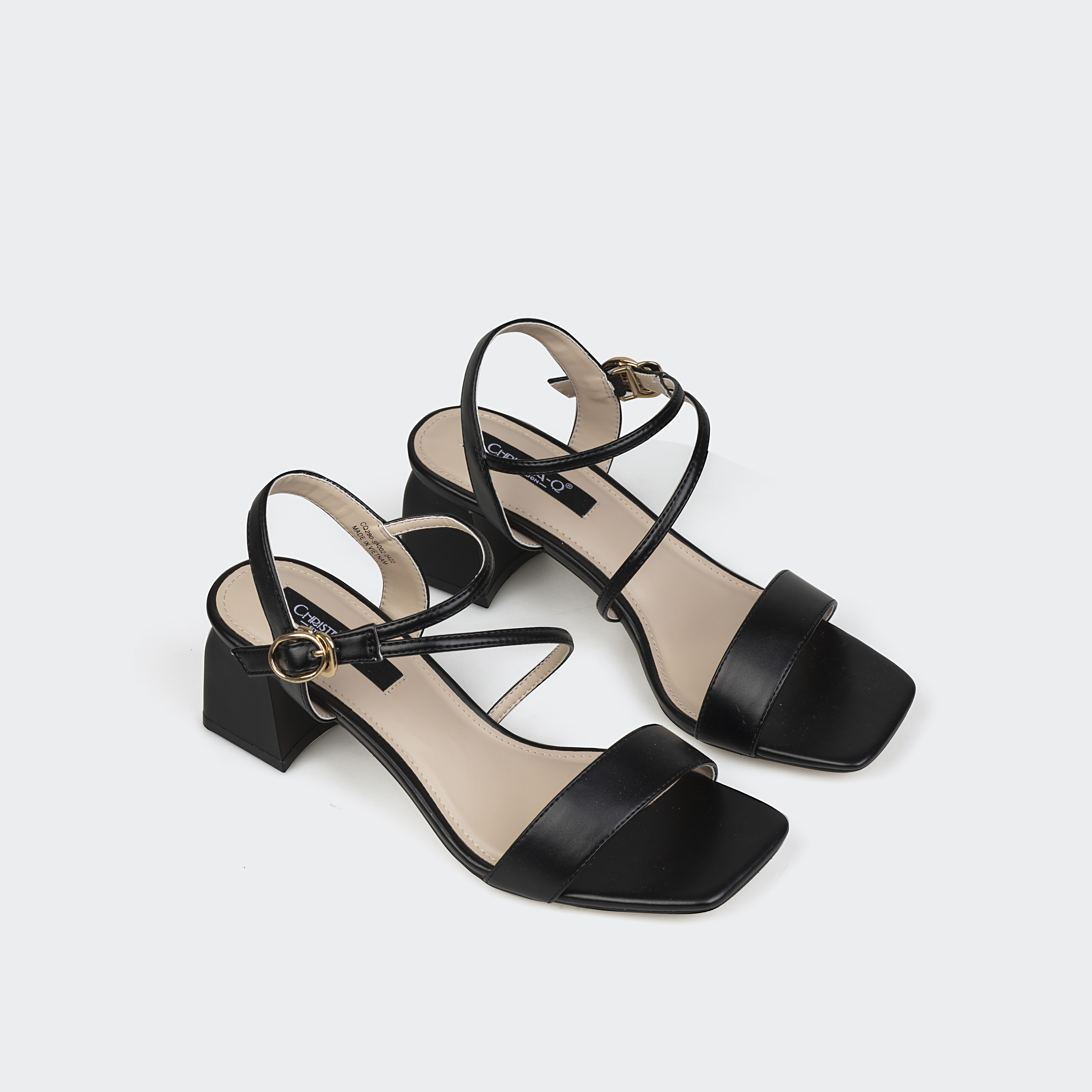 Giày sandals nữ gót trụ ChristinA-Q XDN280